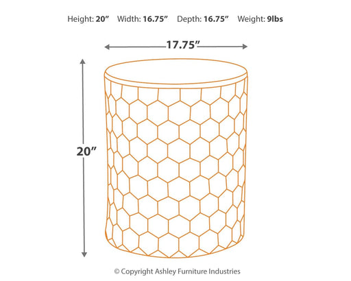 Polly - Stool - White – End Tables by Signature Design by Ashley® at Furniture Wholesale Plus , Nashville furniture store