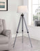 Dayton - Empire Shade Metal Tripod Floor Lamp - Gray – Floor Lamps by Coaster Fine Furniture at Furniture Wholesale Plus , Nashville furniture store