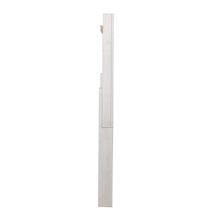 Mirage - King Travertine Panel Headboard - Wirebrushed White – Panel Headboards by Liberty Furniture at Furniture Wholesale Plus , Nashville furniture store