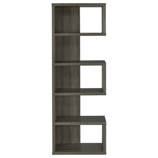 Joey - 5-tier Alternating Boxes Design Bookcase - Premium Standard Bookcases from CoasterEveryday - Just $199! Shop now at Furniture Wholesale Plus  We are the best furniture store in Nashville, Hendersonville, Goodlettsville, Madison, Antioch, Mount Juliet, Lebanon, Gallatin, Springfield, Murfreesboro, Franklin, Brentwood