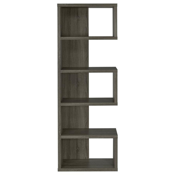 Joey - 5-tier Alternating Boxes Design Bookcase - Premium Standard Bookcases from CoasterEveryday - Just $199! Shop now at Furniture Wholesale Plus  We are the best furniture store in Nashville, Hendersonville, Goodlettsville, Madison, Antioch, Mount Juliet, Lebanon, Gallatin, Springfield, Murfreesboro, Franklin, Brentwood