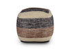 Jamal - Square Handwoven Woolen Pouf - Beige – Accent Poufs by Steve Silver Furniture at Furniture Wholesale Plus , Nashville furniture store