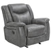 Conrad Upholstered Motion Glider Recliner Grey - Premium Recliner from Coaster Z2 Standard - Just $498! Shop now at Furniture Wholesale Plus  We are the best furniture store in Nashville, Hendersonville, Goodlettsville, Madison, Antioch, Mount Juliet, Lebanon, Gallatin, Springfield, Murfreesboro, Franklin, Brentwood