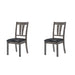 Nathan - Fan Back Chair With PU Seat (Set of 2) - Gray Oak – Chair Sets by Elements International at Furniture Wholesale Plus , Nashville furniture store
