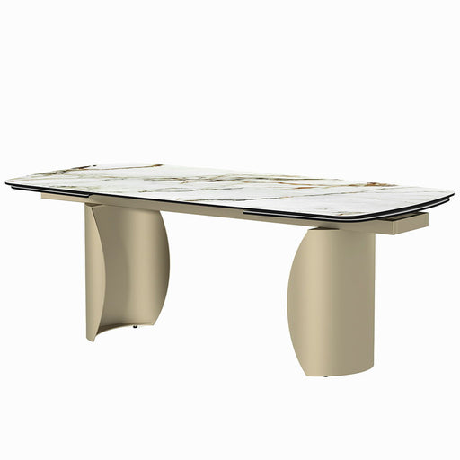 Cora - Dining Table - Ceramic Top & Golden Champange Finish - Premium Dining Tables with Extensions from ACME - Just $2799! Shop now at Furniture Wholesale Plus  We are the best furniture store in Nashville, Hendersonville, Goodlettsville, Madison, Antioch, Mount Juliet, Lebanon, Gallatin, Springfield, Murfreesboro, Franklin, Brentwood