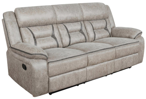 Greer Upholstered Tufted Back Motion Sofa - Premium Sofa from Coaster Z2 Standard - Just $898! Shop now at Furniture Wholesale Plus  We are the best furniture store in Nashville, Hendersonville, Goodlettsville, Madison, Antioch, Mount Juliet, Lebanon, Gallatin, Springfield, Murfreesboro, Franklin, Brentwood