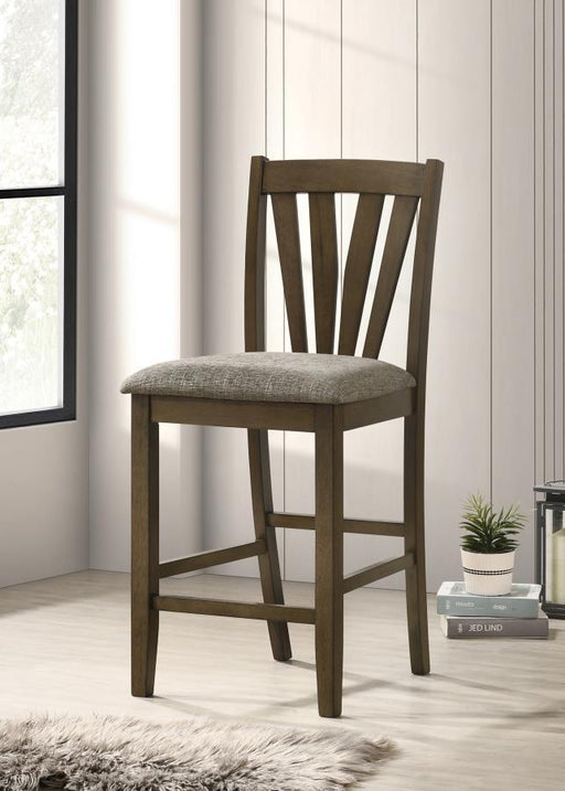 Canfield - Counter Height Dining Side Chair (Set of 2) - Brown – Chair Sets by Coaster Fine Furniture at Furniture Wholesale Plus , Nashville furniture store