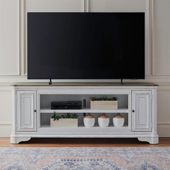 Fireplace TV Consoles - 82" Fireplace TV Console FTS - Brown – Fireplace TV Stands by Liberty Furniture at Furniture Wholesale Plus , Nashville furniture store