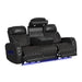 Prime Time - P3 Sofa With I Table, Reading Light, Heat, Massage, LED, And Speaker – Reclining Sofas by Elements International at Furniture Wholesale Plus , Nashville furniture store