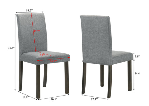 Melshire - Side Chair (Set of 2) - Gray – Chair Sets by Crown Mark at Furniture Wholesale Plus , Nashville furniture store