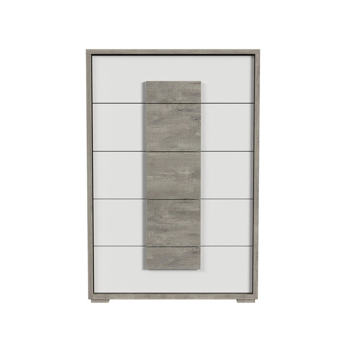 San Matteo - 5-Drawer Chest - Gray – Accent Chests by Elements International at Furniture Wholesale Plus , Nashville furniture store