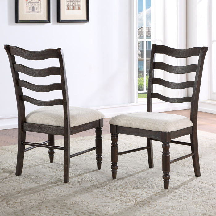 Hutchins - Side Chair (Set of 2) - Dark Brown – Chair Sets by Steve Silver Furniture at Furniture Wholesale Plus , Nashville furniture store