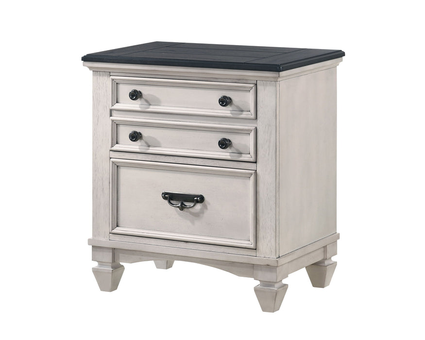 Sawyer - Accent Nightstand - Antique White – Accent Nightstands by Crown Mark at Furniture Wholesale Plus , Nashville furniture store