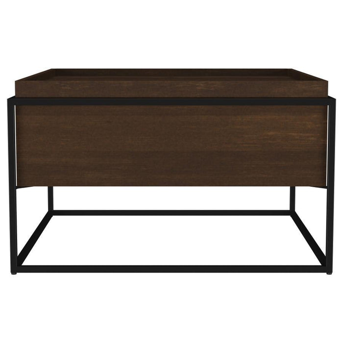 Fulton - Square - Mango Wood Coffee Table - Dark Brown – Coffee Tables by Coaster Fine Furniture at Furniture Wholesale Plus , Nashville furniture store