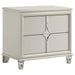 Olivia - 2-Drawer Nightstand Bedside Table - Pearl White – Accent Nightstands by Coaster Fine Furniture at Furniture Wholesale Plus , Nashville furniture store