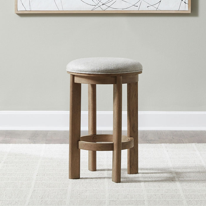 Ballentine - Upholstered Console Stool - Weathered Bronze – Counter Height (24"-27") by Liberty Furniture at Furniture Wholesale Plus , Nashville furniture store