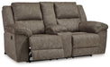 Laresview - Dbl Reclining Loveseat with Console - Fossil – Reclining Loveseats by Signature Design by Ashley® at Furniture Wholesale Plus , Nashville furniture store