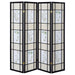 Catabella - 4-Panel Room Divider Folding Shoji Screen Floral - Black – Room Dividers by CoasterEveryday at Furniture Wholesale Plus , Nashville furniture store