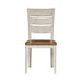 Farmhouse Reimagined - Ladder Back Side Chair - Antique White / Chestnut Tops – Side Chairs by Liberty Furniture at Furniture Wholesale Plus , Nashville furniture store