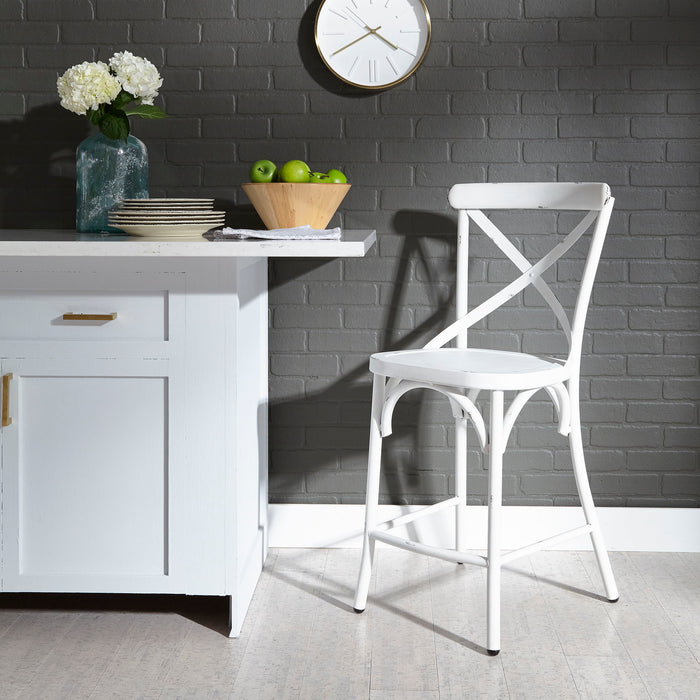 Vintage Series - X Back Counter Chair – Counter Chairs by Liberty Furniture at Furniture Wholesale Plus , Nashville furniture store
