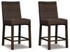 Paradise Trail - Barstool (Set of 2) - Medium Brown – Stool Sets by Signature Design by Ashley® at Furniture Wholesale Plus , Nashville furniture store