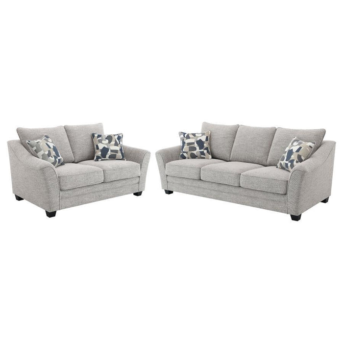 Tomkins - Boucle Upholstered Sofa Set - Premium Stationary Sofas & Loveseats from Coaster Fine Furniture - Just $1749! Shop now at Furniture Wholesale Plus  We are the best furniture store in Nashville, Hendersonville, Goodlettsville, Madison, Antioch, Mount Juliet, Lebanon, Gallatin, Springfield, Murfreesboro, Franklin, Brentwood