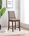 Patterson - Upholstered Counter Chair (Set of 2) - Mango Oak - Premium Stool Sets from CoasterEveryday - Just $279! Shop now at Furniture Wholesale Plus  We are the best furniture store in Nashville, Hendersonville, Goodlettsville, Madison, Antioch, Mount Juliet, Lebanon, Gallatin, Springfield, Murfreesboro, Franklin, Brentwood