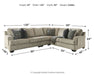 Bovarian - Sectional – Stationary Sectionals by Signature Design by Ashley® at Furniture Wholesale Plus , Nashville furniture store