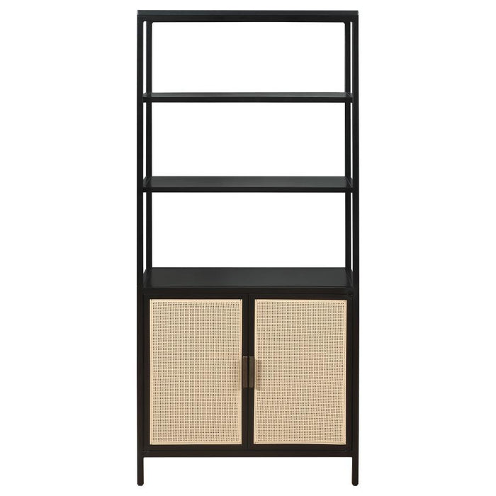 Amherst - 3-Shelf Radio Weave Cane Metal Accent Cabinet – Accent Cabinets by Coaster Fine Furniture at Furniture Wholesale Plus , Nashville furniture store