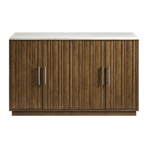 Carmela - Server With White Marble, Power And USBC - Brown – Servers by Elements International at Furniture Wholesale Plus , Nashville furniture store