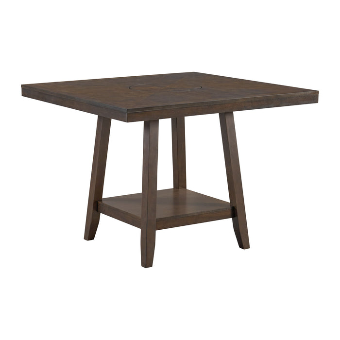 Seneca - Square Counter Table With Lazy Susan – Counter Tables by Elements International at Furniture Wholesale Plus , Nashville furniture store