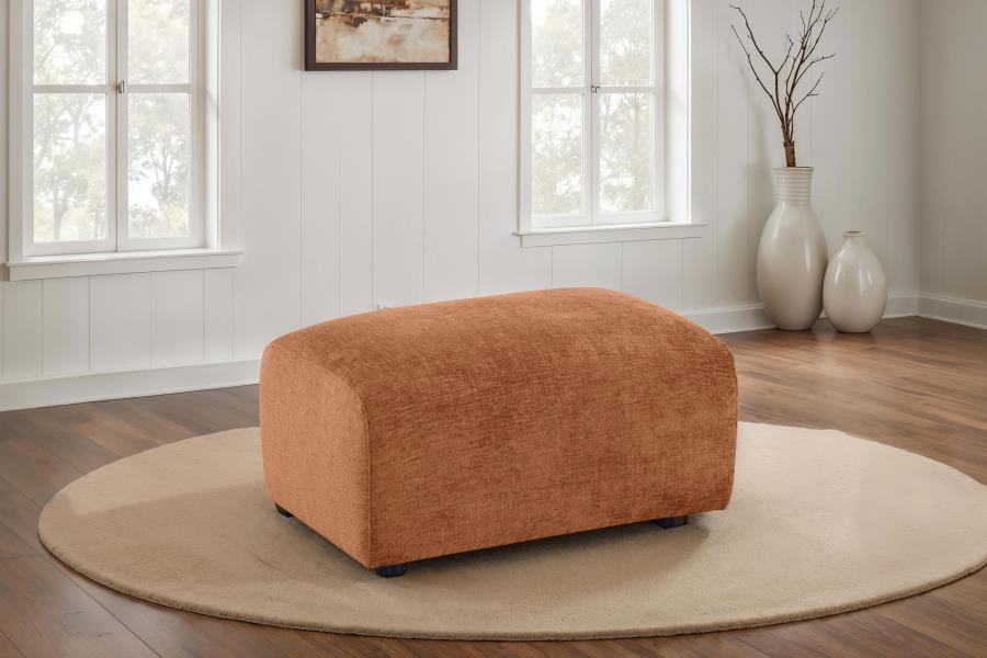 Burnett - Chenille Upholstered Ottoman – Upholstered Ottomans by Coaster Fine Furniture at Furniture Wholesale Plus , Nashville furniture store
