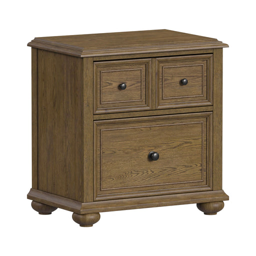 Heritage & Home - Nightstand With USBC - Oak Brown – Nightstands w/ Charging Stations by Elements International at Furniture Wholesale Plus , Nashville furniture store