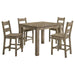 Cardova - 5 Piece Counter Height Dining Table Set - Vineyard Oak – 5 Piece Dining Room Sets by Coaster Fine Furniture at Furniture Wholesale Plus , Nashville furniture store