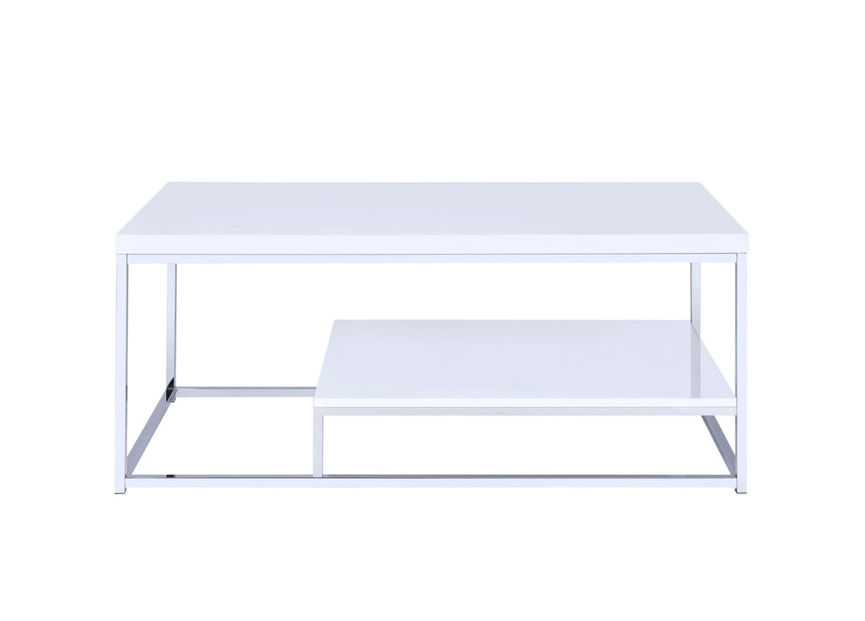 Lucia - Cocktail Table - White – Cocktail Tables by Steve Silver Furniture at Furniture Wholesale Plus , Nashville furniture store