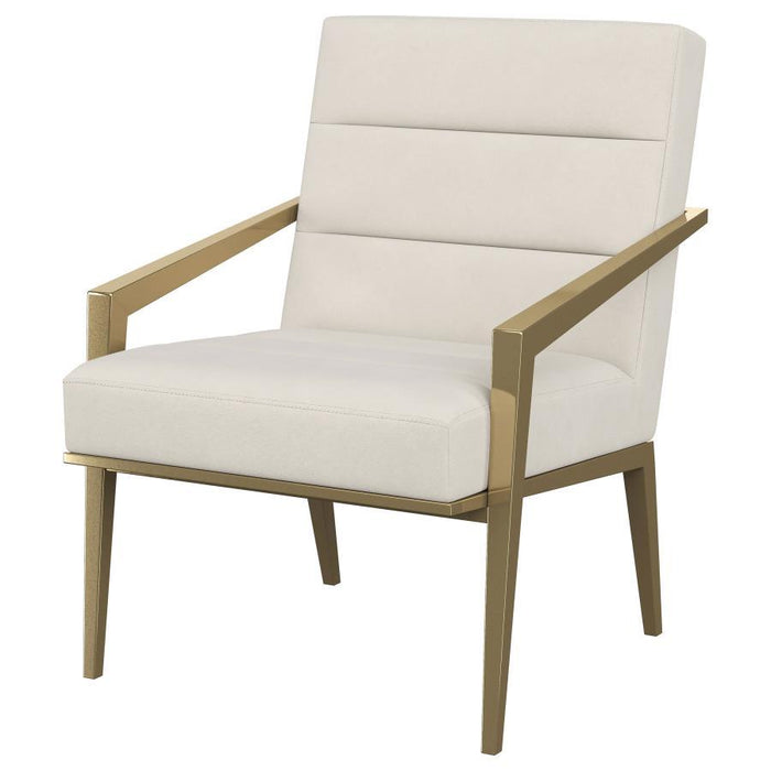 Kirra - Upholstered Metal Arm Accent Chair - Premium Accent Chairs from Coaster Fine Furniture - Just $459! Shop now at Furniture Wholesale Plus  We are the best furniture store in Nashville, Hendersonville, Goodlettsville, Madison, Antioch, Mount Juliet, Lebanon, Gallatin, Springfield, Murfreesboro, Franklin, Brentwood