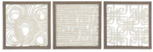 Odella - Wall Decor Set (Set of 3) - Cream / Taupe – Wall Decor by Signature Design by Ashley® at Furniture Wholesale Plus , Nashville furniture store
