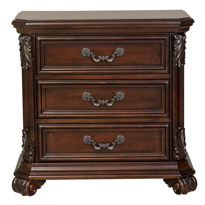 Messina Estates - 3 Drawer Nightstand - Cognac – Accent Nightstands by Liberty Furniture at Furniture Wholesale Plus , Nashville furniture store