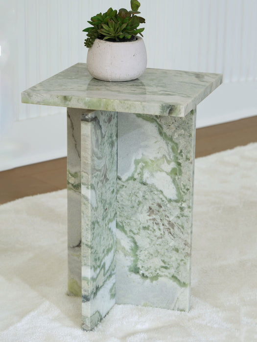 Deaconwell - Accent Table - White / Green – Accent Tables by Signature Design by Ashley® at Furniture Wholesale Plus , Nashville furniture store