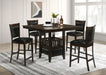Jaden - 5 Piece Square Counter Height Dining Set - Espresso – 5 Piece Dining Room Sets by CoasterEveryday at Furniture Wholesale Plus , Nashville furniture store