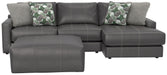 Minori - Italian Leather Sofa / Chaise And Cocktail Ottoman – 2 Piece Living Room Sets by Jackson at Furniture Wholesale Plus , Nashville furniture store