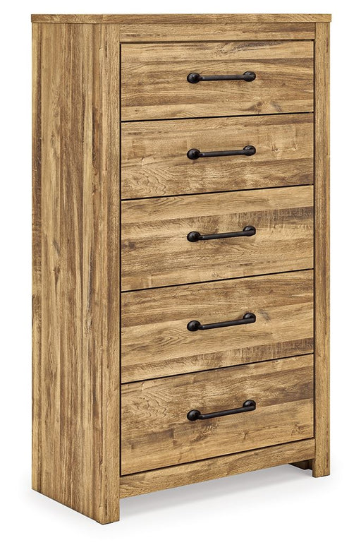 Maystonna - Five Drawer Chest - Brown – Accent Chests by Signature Design by Ashley® at Furniture Wholesale Plus , Nashville furniture store