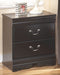 Huey Vineyard - Two Drawer Night Stand - Black – Accent Nightstands by Signature Design by Ashley® at Furniture Wholesale Plus , Nashville furniture store