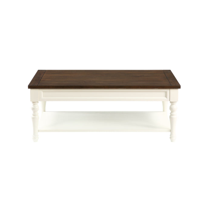 Joanna - Coffee Table - White – Coffee Tables by Steve Silver Furniture at Furniture Wholesale Plus , Nashville furniture store