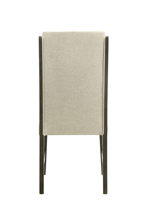 Herbert - Side Chair (Set of 2) - Espresso / Beige – Chair Sets by Crown Mark at Furniture Wholesale Plus , Nashville furniture store