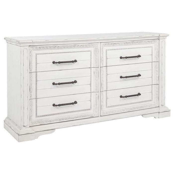 Mckinney - 6-Drawer Bedroom Dresser Cabinet – Dressers by Coaster Fine Furniture at Furniture Wholesale Plus , Nashville furniture store
