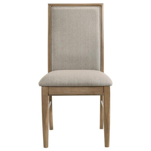 Adina - Upholstered Dining Side Chair (Set of 2) - Barley – Chair Sets by Coaster Fine Furniture at Furniture Wholesale Plus , Nashville furniture store
