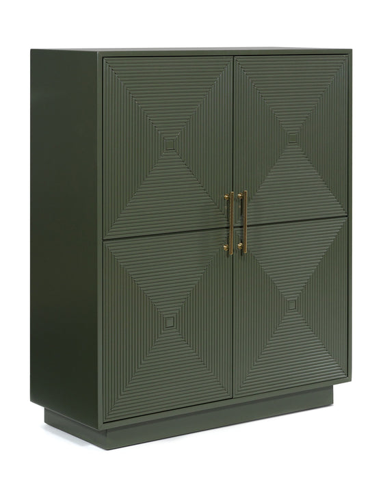 Geirwood - Accent Cabinet - Dark Green – Accent Cabinets by Signature Design by Ashley® at Furniture Wholesale Plus , Nashville furniture store