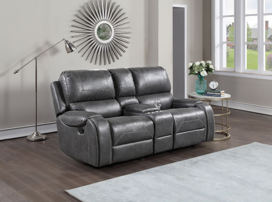 Keily - Manual Motion Glider Loveseat – Reclining Loveseats by Steve Silver Furniture at Furniture Wholesale Plus , Nashville furniture store