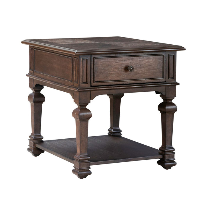 Providence Park - Drawer End Table - Chateau Brown – End Tables by Liberty Furniture at Furniture Wholesale Plus , Nashville furniture store